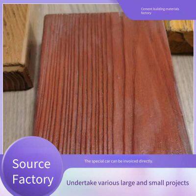 Prefabricated Concrete Imitation Wood Decking Boards for Boardwalks, Customized Cement Wood-grain Floorboards, Used for Park and Scenic Area Trails, Outdoor Treads photo-5