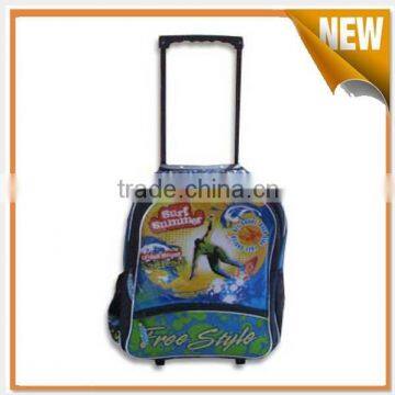 Newest beautiful school trolley bags for girls