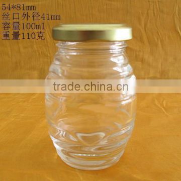 100ml glass bottle, glass mason jar with lid for sale