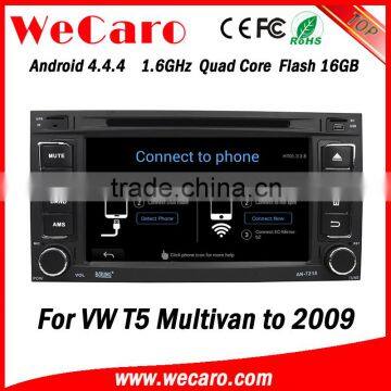 Wecaro 7" WC-VU7006 Android 4.4.4 car multimedia system touch screen for vw multivan t5 car dvd gps WIFI 3G mirror link