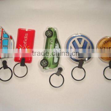 promotional gifts PVC LED keychain, wholesales Soft led key chain light