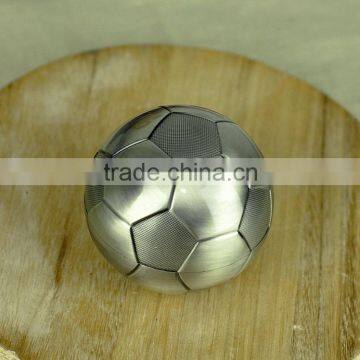 Metal crafts zinc alloy coin saving pot football shape