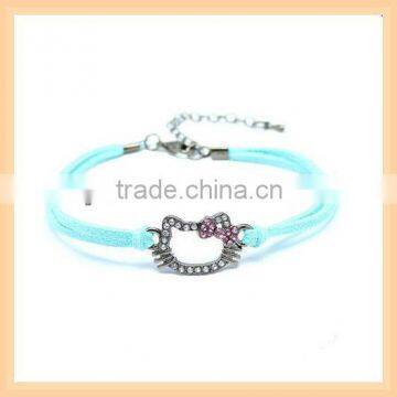 Hot rope bracelets hello kitty bracelet