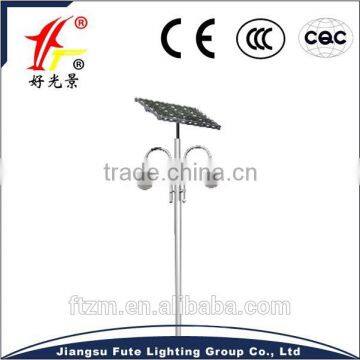 high bright bridgelux/epistar led chips solar street light with galvanzied steel pole