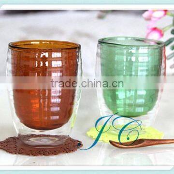 New design Clear Glass Tumbler / double water cup / Whiskey cup /Tableware