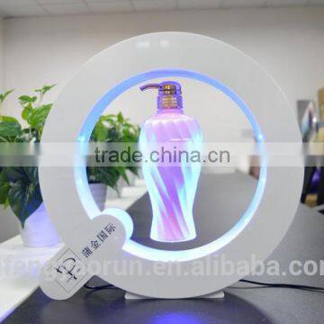 New levitating display stand, magnetic levitating goods display stand, LED lights magnetic display