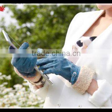 Ladies Fashion Thick Double Face Winter Integration Fur Gloves photo-2