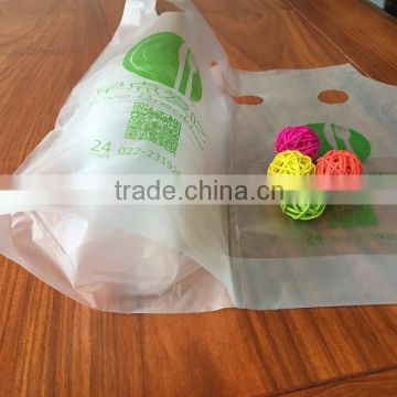 HDPE Material Tea Cup Holding Bag Stand Up Pouch Cup Holder Plastic Bag