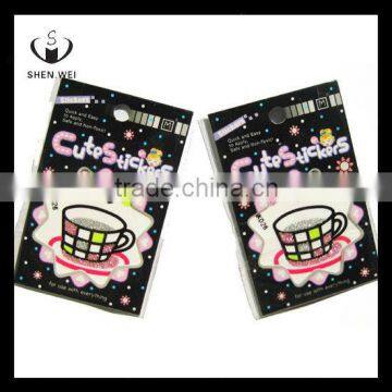 coffee design laptop hotfix rhinestone sticker