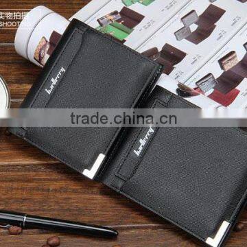 Leather Mens Small ID Credit Card Wallet Holder Slim Pocket Bifold Wallet photo-6