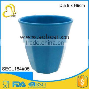 hot sale 3.5" melamine blue round shape plastic water cup