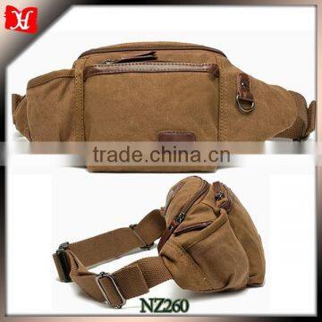 New Canvas Outdoor Sports Waist Pocket Casual Shoulder Belt Bag Purse Wallet