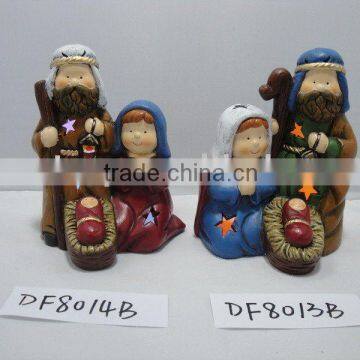 polyresin nativity led