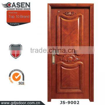 China classic red oak best wood door design for front door