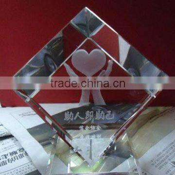 3d laser crystal ornament