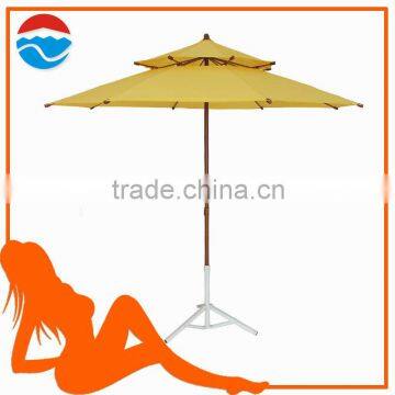 240CM*8K Yellow Color Double Lay Korea Parasol
