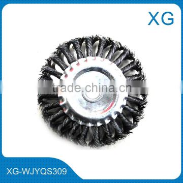 4.5" 5" 6" diameter 22mm steel wire brush/Twist knot round wire wheel brush