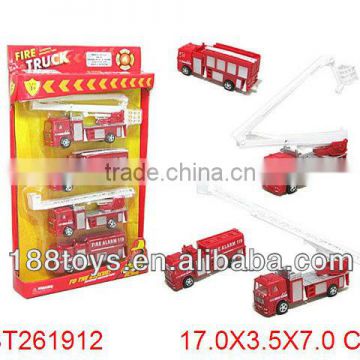 plastic pull back toy fire engine/fire truck