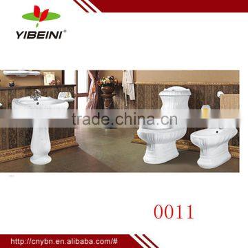 Chaozhou fashion ceramic bathroom design suite toilet set