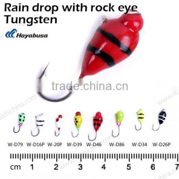 Best quality rain drop with rock eye tungsten ice jig