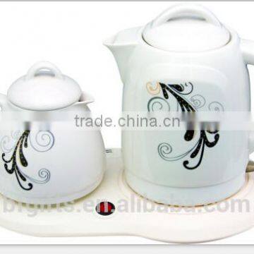 Enamel kettle set/ Ceramic LED Electric kettle/ White High Quality Teapot set/ 2015 New Design11