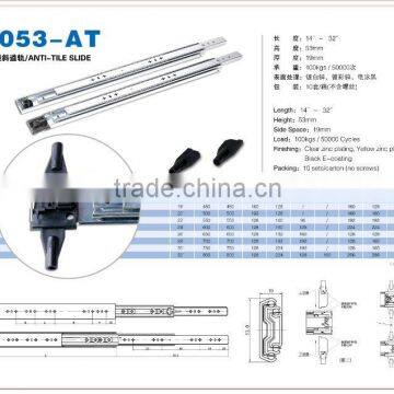 Heavy duty interlock / anti tilt drawer slide 1053-AT