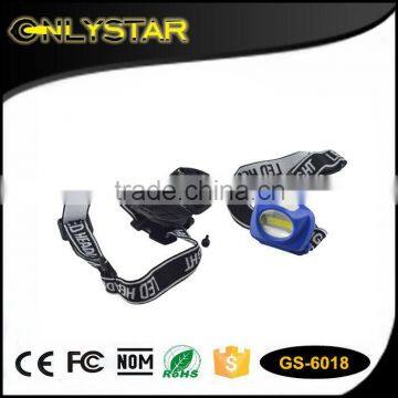 Onlystar GS-6018 High quailty adjustable band high power waterproof cob headlamp