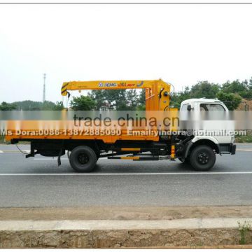 China new 4x2 xcmg small truck mounted crane