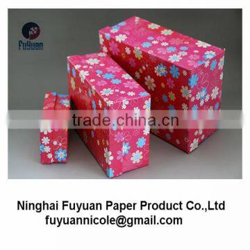 delicate wrapped flower paper storage box for household/exquisite handmade craft gift box