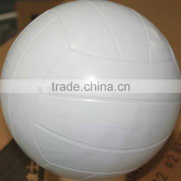 soft plain white rubber ball volleyball