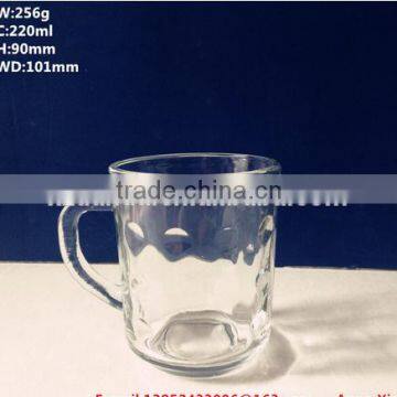 7oz glass cup with handle juice cup beer cup