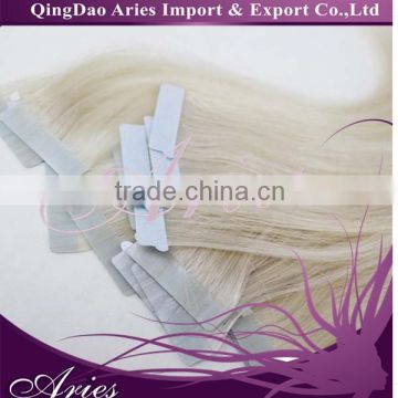 seamless pre tipped tape glue in weft remy indian hair extensions high quality remy hair