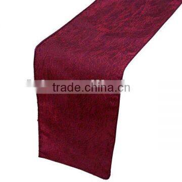 Crinkle taffeta table runner,table cloth,chair sash,placemat,napkin,chair cover