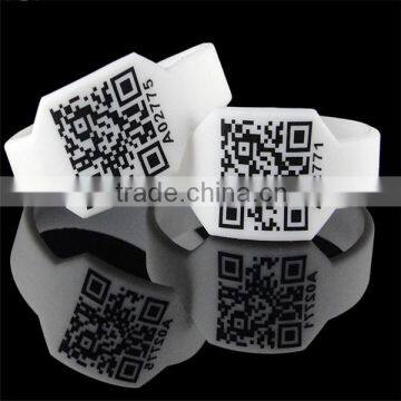 custom print qr code band custom qr code silicone band