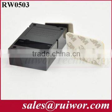 RuiWor RW0503 Cuboid Recoil Secure Lanyard (Tether) With Metal Plate End Connector for Product Positioning Install by 3M Tape photo-3