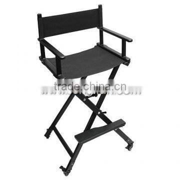 Professional Light Portable Aluminum Folding Makeup Chair with Wheels A8631-W