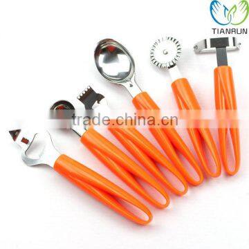 Full set Kitchen tools peeler pizza wheel corer ice cream spoon bottle opener