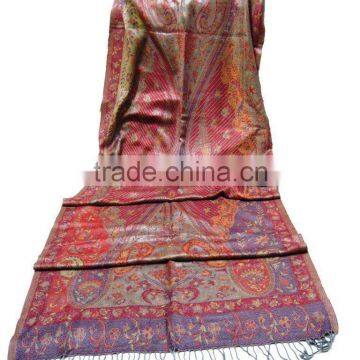 Antique pattern jamavar jacquard shawls