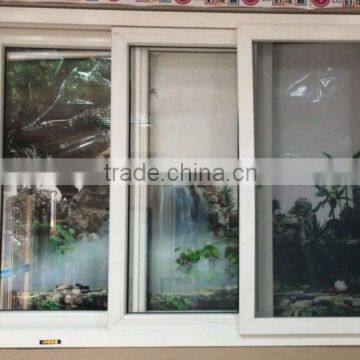 Horizontal Opening Pattern Aluminum Blind Inside PVC Double Glass Window photo-5