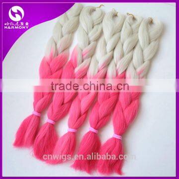 31Colors Optionals Ombre Two Three Tone 5pcs/lot 100g/pc Synthetic Jumbo Box Braiding Hair photo-2