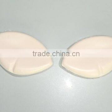 Foam silicon sel lip shape nude bra insert popular invisible push up custom bra pads