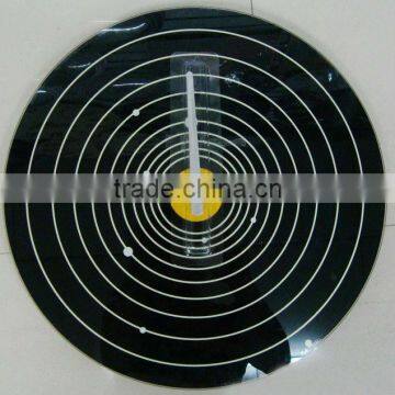Glass Decorative Wall Round Wall Mounted Clock photo-4