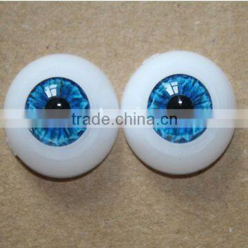 Sky blue Half Round Acrylic moving doll eyes