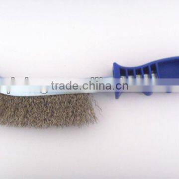 hand steel wire brush plastic handle