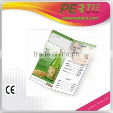 inserting epaper display Menu Board holder promotion advertisement for led wall screen