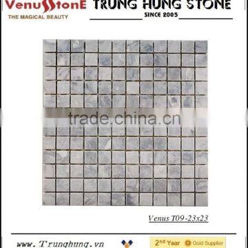 15*15 Grey Polished Marble Mosaic Tiles photo-5