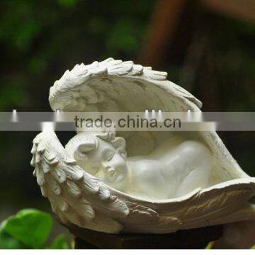 2014 new sleeping resin angel figurine