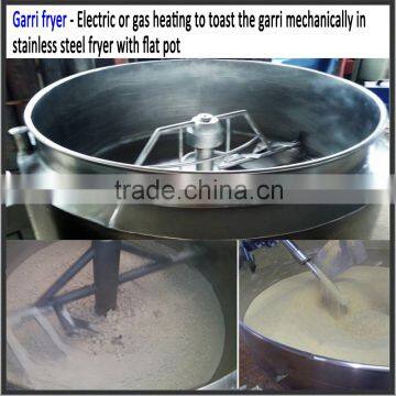 gas deep fryer for gari frying machine