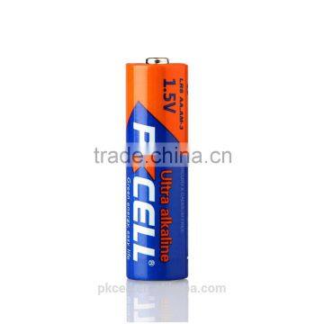 Shenzhen factory price of 1.5v dry cell aa alkaline battery lr6