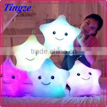 Wholesale led light color changing pillow, plush toys